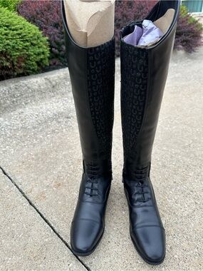 Ovation Black Women's Tall Riding Boots 8
